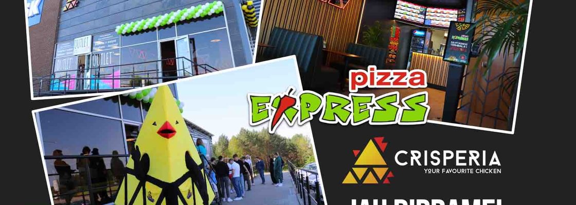 Express Pizza ir Crisperia jau UTENOJE!