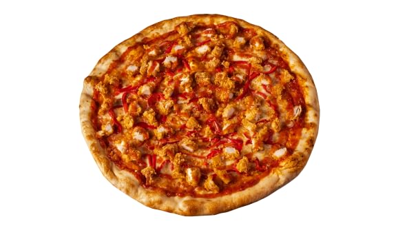With crispy chicken