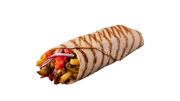 Kebab with pulled beef