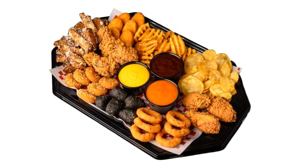 Snack tray for 4-6 people.